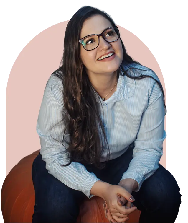 Greci Andrade, psicóloga, em ambiente de consultório